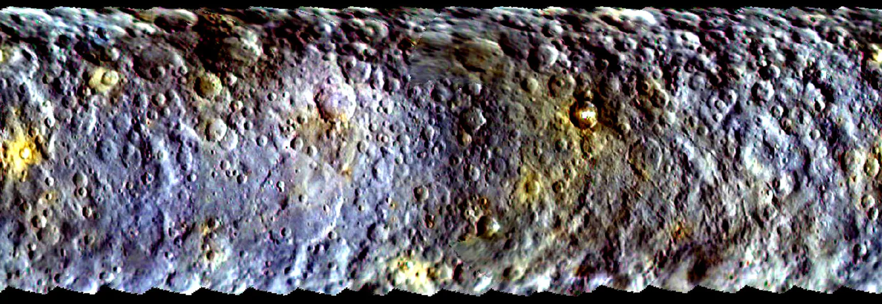 Ceres väärävärikuvana. Kuva: NASA/JPL-Caltech/UCLA/MPS/DLR/IDA