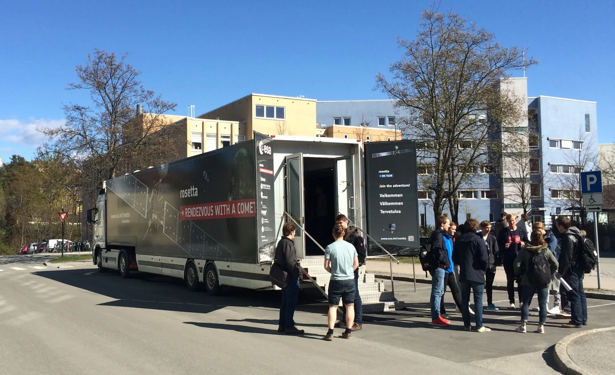Komeettarekka Trondheimissa, Norjassa.