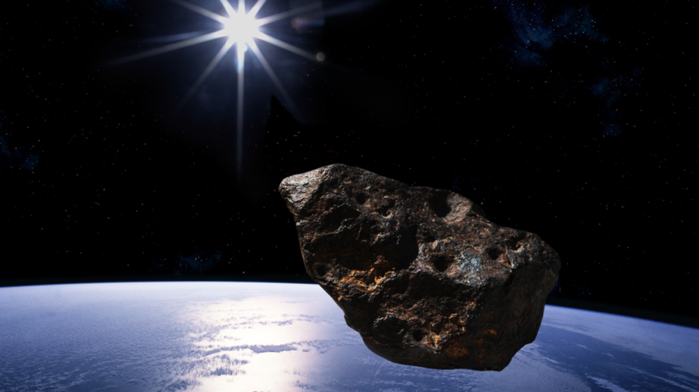 Hahmotelma Maan ohi lentävästä asteroidista