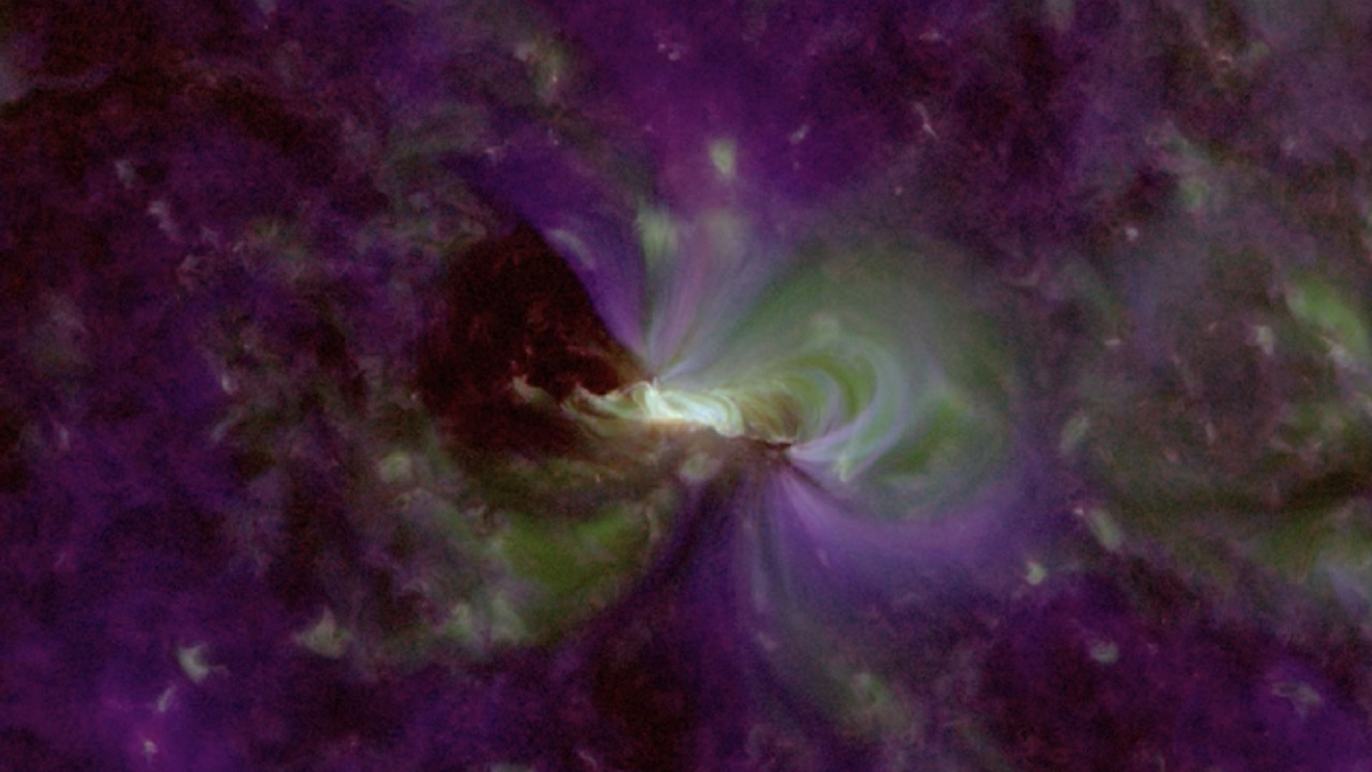 Auringon aktiivisuusalue AR2734 SDO:n kuvaamana