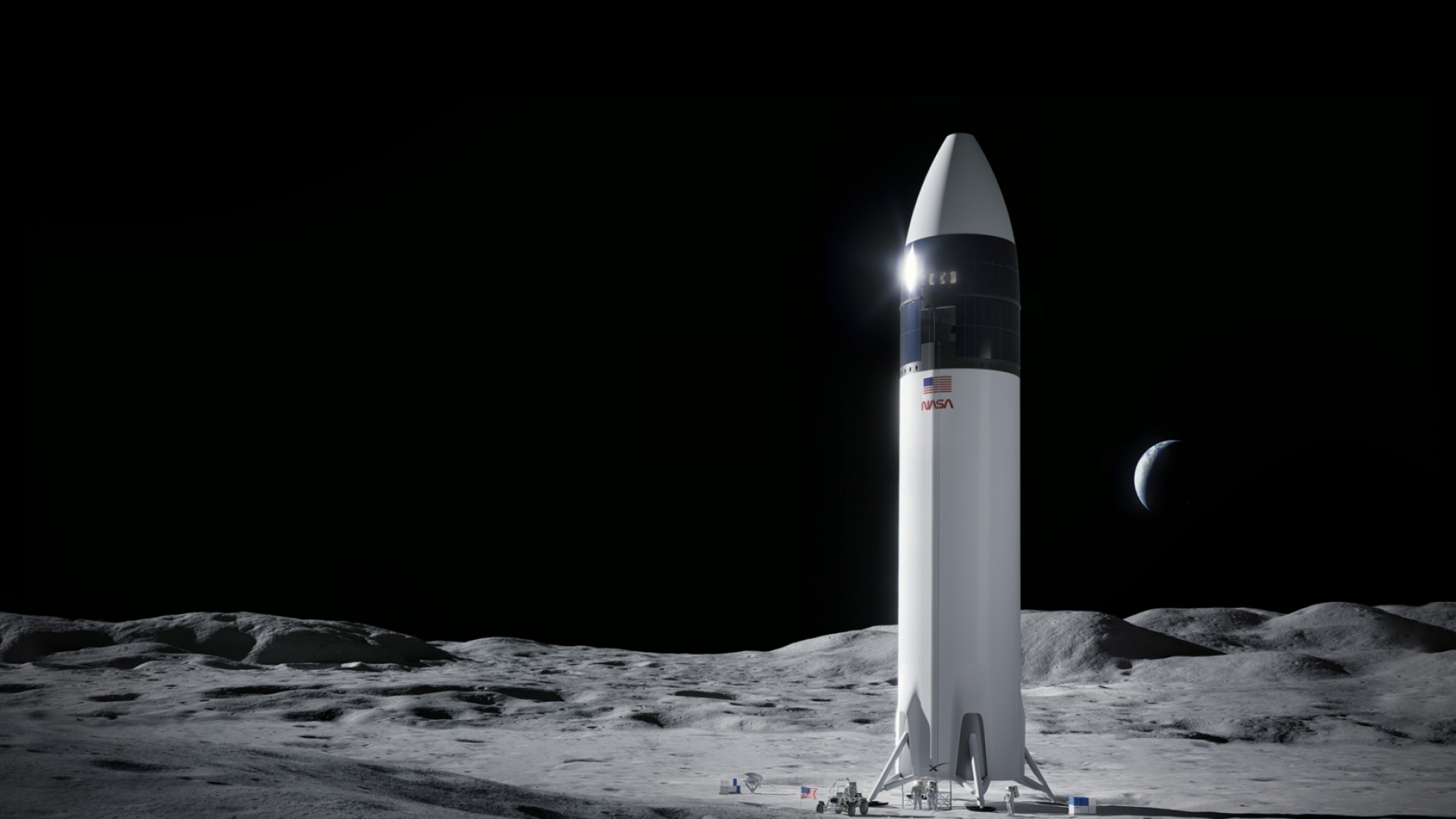 Visualisointi Starshipin kuuversiosta