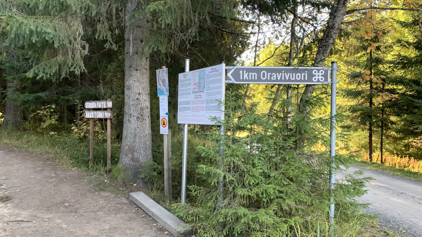 Oravivuoren polun alku