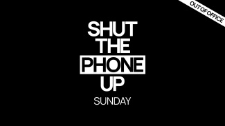 Shut the phone up Sunday -logo