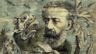 Jules Verne L'Algerie -lehden kannessa kesällä 1884