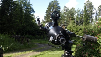 Okulaari, tarkennuslaite, etsinkaukoputki ja punapistetähtäin