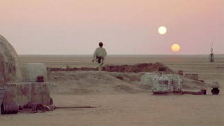 Tatooine. Kuva Tähtien sota -elokuvasta