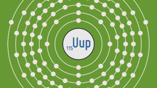 115 Uup - uuden alkuaineen elektronikehät.