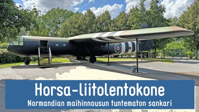 Horsa-lentokone Normandiassa